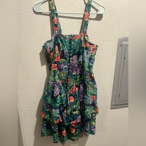 80s Vintage Garden Party Dress